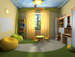 Modern interior of the childroom Modern interior of the childroom