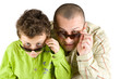 Young man with sunglasses Young man with sunglasses