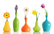 Spring flowers in vases Spring flowers in vases