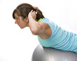 Exercise on a ball Exercise on a ball