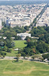 High angle view on washington DC