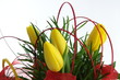 Yellow tulips bouquet