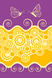 Seamless border with butterfly Seamless border with butterfly