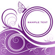 Abstract lilac floral background with butterfly Abstract lilac floral background with butterfly