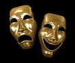 Drama and comedy masks Drama and comedy masks