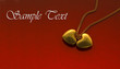 Celebratory card with a medallion of love