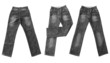 jeans isolated on white