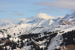 vue sur les sommets des alpes