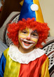 The boy wearing clown The boy wearing clown