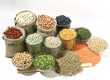 Foto: Arrangement mit Hülsenfrüchten/beans and lentils Arrangement mit Hülsenfrüchten/beans and lentils