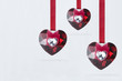 Red hearts