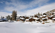 village sous la neige village sous la neige