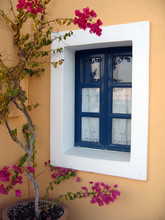 Наклейка a colourful balcony of a home in crete - синий * ст.