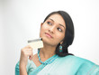 indian woman with credit card