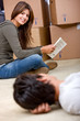 Couple moving homes