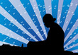 DJ making music