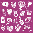 Valentine's set - silhouettes