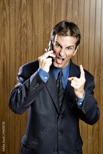 Photo: Angry businessman Angry businessman