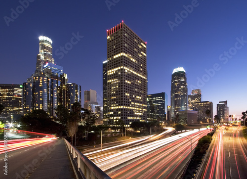 Foto: Los Angeles during rush hour at sunset Los Angeles during rush hour at sunset