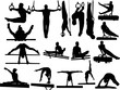 gymnastics collection - vector gymnastics collection - vector