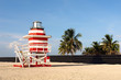 Lifeguard Stand In South Beach Miami, Florida.
