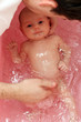 Bathing of the newborn child