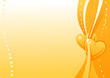 Vector wallpaper with gold hearts