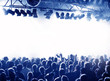 Konzert-Publikum blau weiss Konzert-Publikum blau weiss