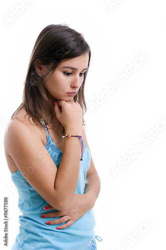 Photo: young sad girl portrait young sad girl portrait