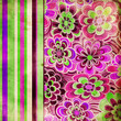 retro floral background
