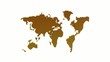 colorful world geographical rotated map silhouette, loop