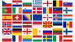 set of all european flags vector illustration set of all european flags vector illustration