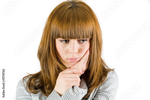 Photo: Girl having a problem Girl having a problem
