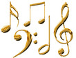 la musique en or