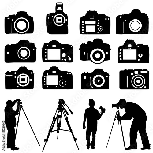 Vector: photographers and cameras vector photographers and cameras vector