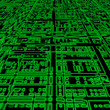 Green futuristic abstract background