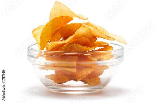 Photo: Potato chips in the dish Potato chips in the dish