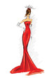 Red dress