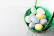 Easter Basket with plastic eggs Easter Basket with plastic eggs