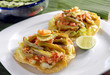 Tostadas de nopales con atún Tostadas de nopales con atún