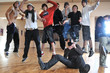 photographer and young teen group