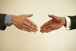About to shake hand