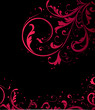 floral background in pink