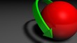 Pfeil und Ball