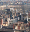 Vue aérienne d'un quartier du vieux Lyon