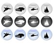 Vehicles Web Button Set