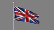 Union Jack flag with alpha matte