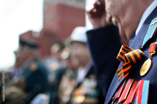 Photo: Old veteran at the Red Square, Moscow Old veteran at the Red Square, Moscow