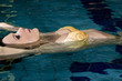 girl in swimming pool
