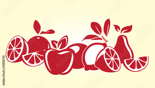 Vektor: Fruit fresh Fruit fresh